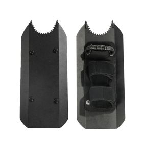 1pc High-strength Large Pure Metal Iron Tactical Training Arm Guard, Handheld Dual Head Shield, Comfortable Grip, Very Suitable For Outdoor Hiking, Fo