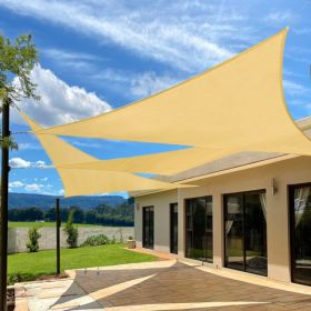 10'X10'Sand HDPE Sunshade Sail
