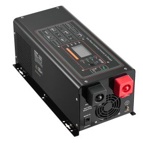 VEVOR Pure Sine Wave Inverter Charger, 2000 Watt, DC 12V to AC 120V Power Inverter with LCD Display, Remote Control