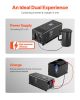 VEVOR Pure Sine Wave Inverter Charger, 2000 Watt, DC 12V to AC 120V Power Inverter with LCD Display, Remote Control