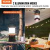 VEVOR LED Camping Lantern, All-in-one, 1000LM, 360° Illumination, 4 Lighting Modes, Battery Powered Light, Outdoor Robust Flashlight