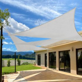12'X12'X12' Light Grey HDPE Sunshade Sail