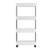 Three and four tier cart shelves, bedroom shelves, kitchen activity shelves