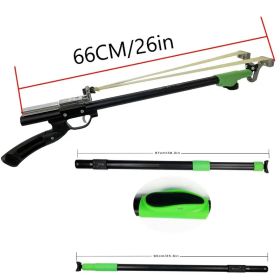"High-Power Metal Slingshot – Black Ergonomic Handle, Precision Trigger for Hunting, Jungle Expeditions & Outdoor Survival Gear" (Color: Telescopic slingshot)