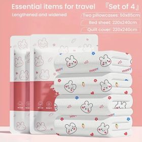 Bedding for home or travel (syle: 4 piece large bath towel set)
