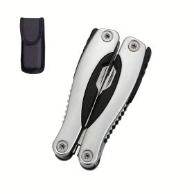 "12-in-1 Adventure Pliers - Premium Stainless Steel Construction for Camping & Emergencies" (Color: Silvery camping outdoor special)