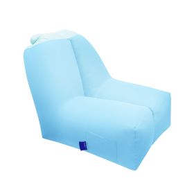 Inflatable Lounger Air Sofa Chair Couch w/ Portable Organizing Bag Waterproof Anti-Leaking for Backyard Lakeside Beach Traveling Camping Picnics (Color: Blue, Size: One size)