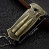"Military Style Lighter - Windproof Butane with Bottle Opener - Survival Gear for Outdoor Adventures"